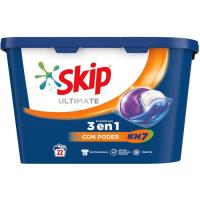 Detergente en cápsulas SKIP ULTIMATEKH-7, caja 22 dosis