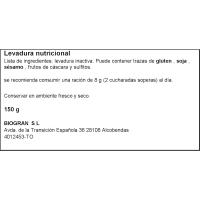 Levadura nutricional alto contenido B12 EL GRANERO, bolsa 150 g