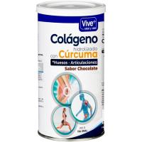 Colágeno + cúrcuma sabor chocolate VIVE+, lata 200 g