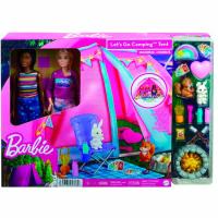 Barbie Cosa de dos, Malibu y Brooklyn con Tienda camping, edad rec: +3 años BARBIE