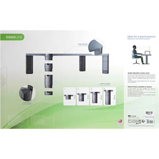 Elevador de monitor con altura ajustable MSTAND TNB
