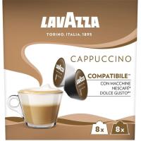 Café cappuccino compatible Dolce Gusto LAVAZZA, caja 16 uds