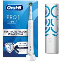 Cepillo dental eléctrico con estuche, blanco, Pro 1 750 ORAL-B