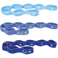 Bandas elásticas de entrenamiento, 8 posiciones, 3 intensidades LONGFIT, set 3 uds