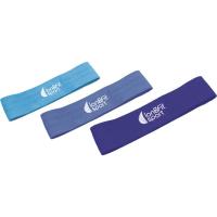 Gomas de cadera: azul, lila y morada LONGFIT, set 3 uds