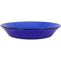 Plato hondo de vidrio 19,5 cm azul Saphir DURALEX, 1 ud