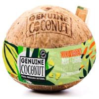 Agua de coco virgen con su carne GENUINE COCONUT, 1 ud, 750 g