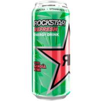 Bebida energética sin azúcar de sandía-kiwi ROCKSTAR, lata 50 cl
