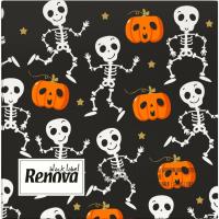 Servilleta Halloween Black RENOVA, caja 20 uds