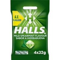 Caramelo de hierbabuena HALLS, pack 4x32 g