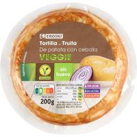 EROSKI VEGGIE arrautzarik gabeko tortilla tipuladuna, 1 ale, 200 g