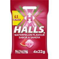 Caramelo de sandía HALLS, pack 4x32 g