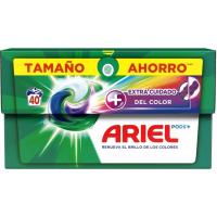 Detergente en cápsulas Color ARIEL, caja 40 dosis