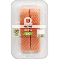 Salmón Bio lomos x2 MOWI, bandeja 300 g