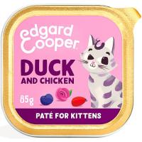 Alimento de pollo gato junior EDGARD&COOPER, tarrina 85 g