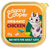 Alimento de pollo bio gato adulto EDGARD&COOPER, tarrina 85 g