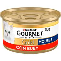 Alimento de buey para gato GOURMET Gold, lata 85 g