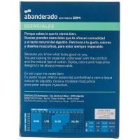 Bóxer hombre abierto de punto, azul/gris talla L ABANDERADO, pack 2 uds
