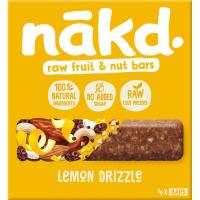 Barritas de cereales y frutos secos sabor limón NAKD, caja 140 g