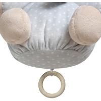 Peluche musical osito gris, tacto extrasuave INTERBABY