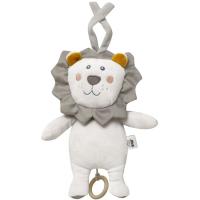 Peluche musical león gris, tacto extrasuave INTERBABY