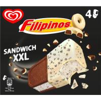 Helado sandwich XXL FILIPINOS, pack 4x140 ml