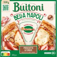 Pizza jamón y champiñones Bella Napoli BUITONI, caja 430 g