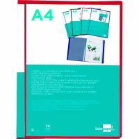 Carpeta A4 20 fundas, plástico transparente 5 colores ¿Cuál te llegará? LIDERPAPEL