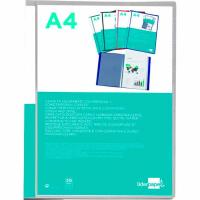 Carpeta A4 20 fundas, plástico transparente 5 colores ¿Cuál te llegará? LIDERPAPEL