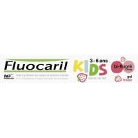 Gel dentífrico de fresa FLUOCARIL KIDS, tubo 50 ml