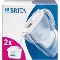 Jarra filtrante de agua Marella blanca con 2 filtro Maxtra Pro BRITA