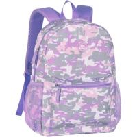 Mochila Camuflaje Lila MF2021RX CLIO STYLE, 43x30x13 cm