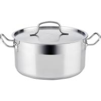 Cacerola Azzero con tapa, acero inoxidable, apta para todo tipo de cocinas QD, Ø26 cm