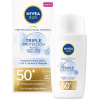 Crema solar facial uv triple protect FP50+ NIVEA, tubo 40 ml