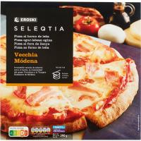 Pizza vecchia modena EROSKI SELEQTIA, caja 375 g