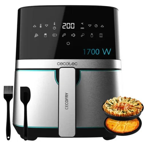 Freidora de aire sin aceite, 1700, 5,5 litros, Cecofry Full Inox 5500 Pro CECOTEC