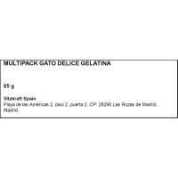 POESIE DELICE katuentzako gelatina zorroa, poltsa 6x85 g