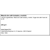 Café molido miscela moka nobile BORBONE, paquete 250 g
