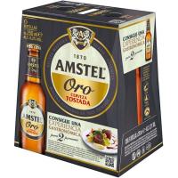 Cerveza AMSTEL ORO, pack botellín 6x25 cl