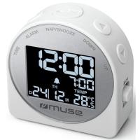 Reloj despertador digital blanco M-09C MUSE