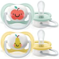Chupete neutro ultra air fruit 0-6 m. PHILIPS AVENT, pack 2 uds