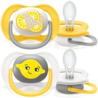 Chupete neutro ultra air collection fruit 6-18 m.AVENT, pack 2 u
