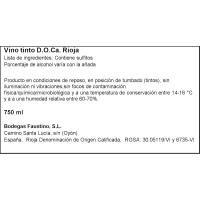 Vino Tinto Joven DOC Rioja M. DE VITORIA, botella 75 cl