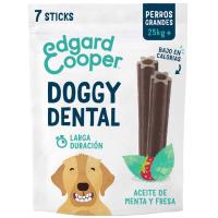 Snack dental fresa-menta perro grande EDGARD&COOPER, bolsa 240 g