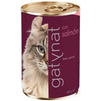 Alimento de salmón para gato GATYNAT, lata 400 g