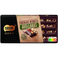 Chocolate negro avellana entera NESTLE, tableta 150 g