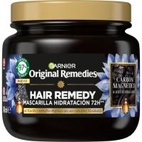 Mascarilla hair remedy carbón ORIGINAL REMEDIES, tarro 340 ml