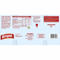Gelatina refrigerada de fresa 0% ROYAL, pack 8x90 g