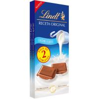 Chocolate con leche LINDT, pack 2x125 g