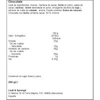 Chocolate con leche LINDT, pack 2x125 g